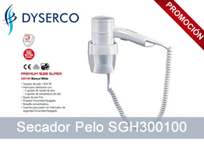 secador pelo pared hotel